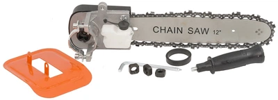 Насадка VJ Parts на болгарку 180/230 цепная пилка со встроенным масляным баком и металлической защитой