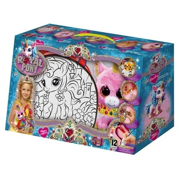 Сумка-раскраска "Royal Pony" Danko Toys RP-01-01U,02U,03U,...07U Набор для креативного творчества с красками