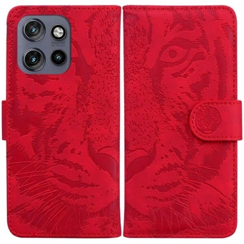 Чохол-книжка Deexe Tiger для Motorola Edge 50 Neo / Edge 60 Neo - Red
