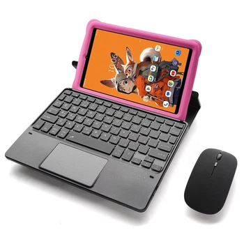 Клавиатура-подставка беспроводная Smart Keyboard + Мышка для Blackview Tab 60 Kids Ru+En Black