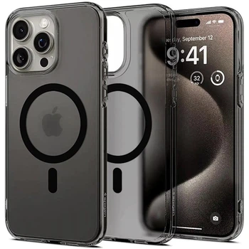 Чехол на Apple iPhone 14 Pro Max / для айфон 14 про макс с функцией магсейф MagSafe (Black)