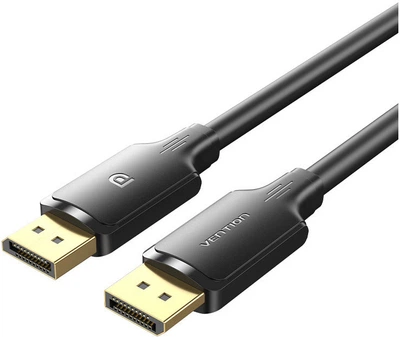 Кабель Vention DisplayPort Male to Male 4K HD Cable 1.5 м Black (6922794775770)