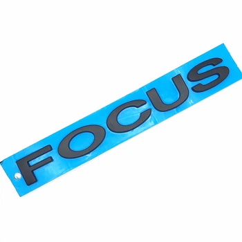 Эмблема надпись Focus, Ford (чёрный, матовый)
