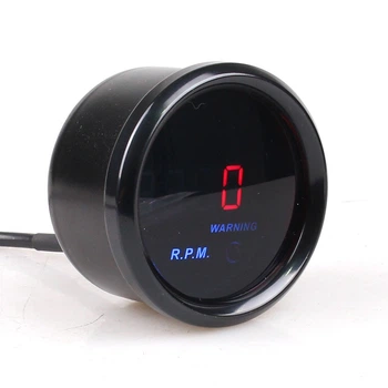 Указатель тахометр цифровой Ket Gauge 8805 BLACK LED d52мм прибор датчик автомобильный SV0691