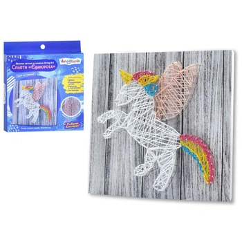 Набор для творчества Limo Toy "Единорог" по технике String-Art