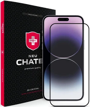 Захисне скло для смартфона NEU Chatel Corning Gorilla Glass with Mesh Front Black для iPhone 14 Pro Max (NEU3D14PMB)