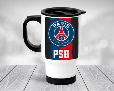 Термокружка PSG футбольная команда, автомобильная термокружка #001 450 мл Белая