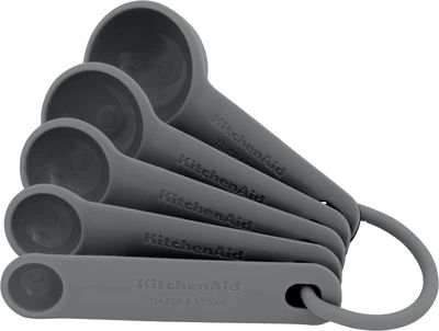 Набір мірних ложок KitchenAid Coreline Сірих 5 шт (KQG057OHCGG)