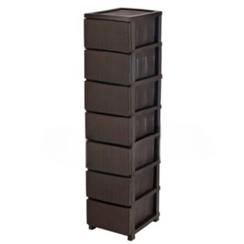 Комод R-plastic пластиковый R-Plastic Ротанг на 7 ящиков коричневый