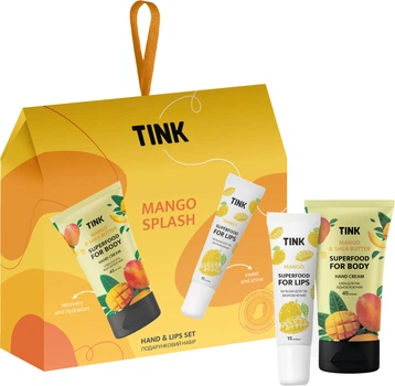 Подарочный набор Tink Mango Splash Бальзам для губ 15 мл + Крем для рук 45 мл (4823109411265)
