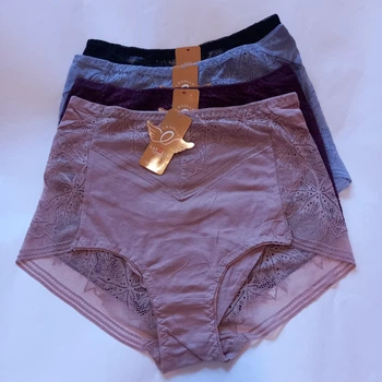 Женские трусики слипы 3XL однотонные 0913 - 4 шт