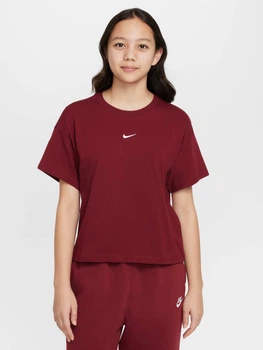 Детская футболка для девочки Nike G Nsw Tee Boxy Essntl Lbr FZ5559-677 122-128 см Team Red (197602946741)