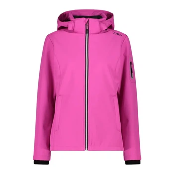 Куртка CMP Women's Lightweight Softshell Jacket with Detachable Hood Pink Fluo XXS (1097-39A5006-B818 34)