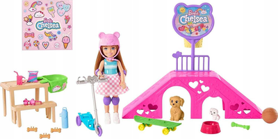 Zestaw Mattel Barbie Chelsea skate park zestaw (194735098279)