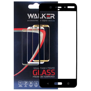 Защитное стекло Walker 3D Full Glue для Nokia 8 Black