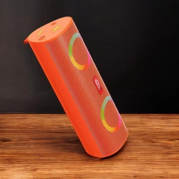 Колонка Bluetooth акустическая беспроводная портативная ХО F43 с RGB подсветкой и карабином