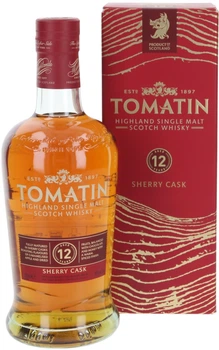 Віскі Tomatin Distillery Tomatin 12 YO Sherry Cask 0.7 л 40% у подарунковій упаковці (5018481101845)