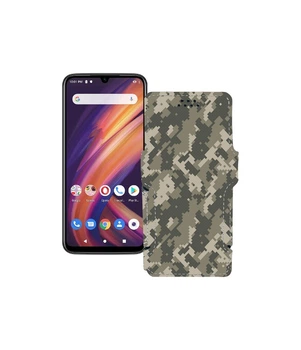 Чохол-книжка з екошкіри для телефону Lenovo A6 Note Хаки-зелений