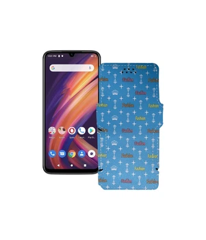 Чохол-книжка з екошкіри для телефону Lenovo A6 Note Фешн блакитний
