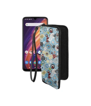 Чохол-гаманець з екошкіри для телефону Lenovo A6 Note Кола-кольорові