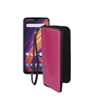 Чохол-гаманець з екошкіри для телефону Lenovo A6 Note Рожевий