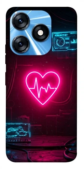 TPU чохол Demsky Neon heart для TECNO Spark 10 Pro