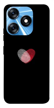 TPU чохол Demsky Fingerprint heart для TECNO Spark 10 Pro