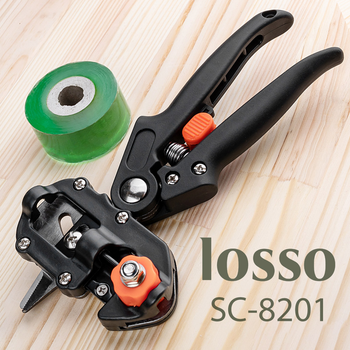 Секатор для щеплення Professional Grafting Tool - LOSSO SC-8201, щеплювальна стрічка