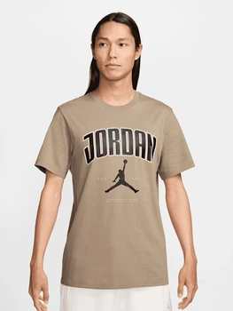 Футболка хлопковая длинная мужская Nike JORDAN CITY 88 CREW HQ0009-257 S Бежевая (0197859021741)