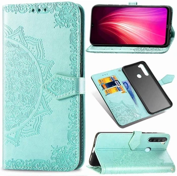 Чехол Vintage для Xiaomi Redmi Note 8 книжка кожа PU бирюзовый