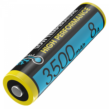 Морозостойкий литий-ионный аккумулятор 18650 Nitecore NL1835LTHP (3500mAh, 8А)