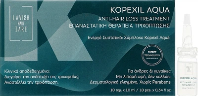 Уход против выпадения волос в ампулах для мужчин - Lavish Care Kopexil Aqua Anti-Hair Loss Treatmen 10x10ml (10x10ml) (987032-1279785-2)