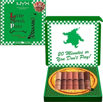 Набор для макияжа губ - NYX Professional Makeup Home Alone Little Nero's Pizza Butter Gloss Set 02 - Pink (1232749-89393138-2)