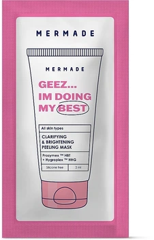 Ензимна маска для очищення шкіри обличчя - Mermade Geez Im Doing Best Prozymex HBT & Hygroplex HHG Clarifying & Brightening Mask (пробник) 2ml (2ml) (1236494-1421108748-2)