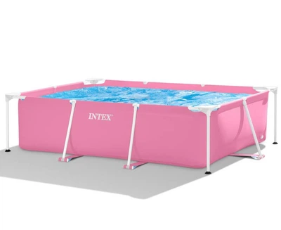 Каркасный бассейн Intex 28266 Размер 220 x 150 x 60см Объем 1662 лит Розовый