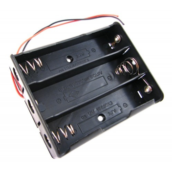 Бокс на три 18650 батареи 11.1 V кейс для питания Arduino (287323)