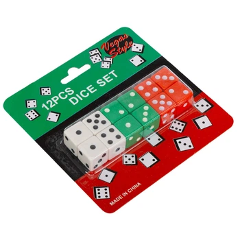 Кости игральные SP-Sport кубики для настольных игр 15125 12 костей в комплекте