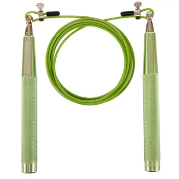 Скакалка скоростная кроссфит с подшипником и стальным тросом LiveUp Speed Jump Rope 8283 длина 3м Green