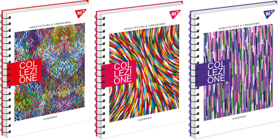 Упаковка зошитів для записів YES Collezione A5 80 аркушів у клітинку 3 шт (151971)