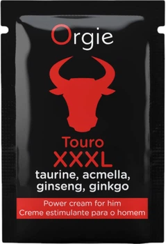 Крем Orgie Touro XXXL для посилення ерекції і збільшення члену Саше 1 мл (5600298351737)