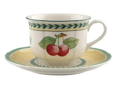 Villeroy & Boch French Garden Green Line чашка с блюдцем