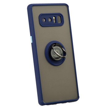 Чехол Fiji Colorframe для Samsung Galaxy Note 8 (N950) матовый бампер с кольцом подставкой Dark Blue