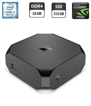 Рабочая станция HP Z2 G4 Workstation USFF / Intel Core i7-9700 (8 ядер по 3.0 - 4.7 GHz) / 32 GB DDR4 / 512 GB SSD / nVidia Quadro P600, 4 GB GDDR5, 128-bit / Windows б/у