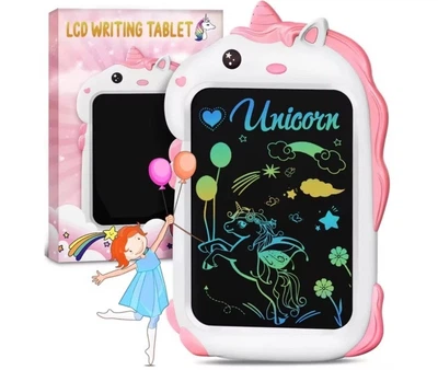 Детский планшет для рисования с единорогом Children's LCD pink unicorn (розовый)