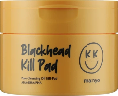 Педи гідрофільні для очищення шкіри з АНА, ВНА, РНА-кислотами - Manyo Blackhead Kill Pad 50шт (1012864-43798)