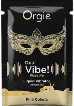 Збуджуючий гель з ефектом вібрацій Orgie Dual Vibe коктейль Піна Колада Саше 1 мл (5600742917496)
