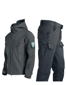 Костюм Софтшел Сірий SoftShell на флісі M