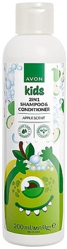 Шампунь та кондиціонер 2в1 "Яблуко" - Avon Kids Apple Scent 2In1 Shampoo & Conditioner 200ml (1229059-865801393-2)