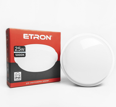 Cветильник светодиодный 25W IP65 5000К ETRON Communal для ЖКХ накладной монтаж