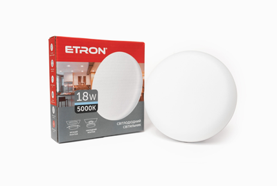 Led cветильник 18W 5000K ІР20 ETRON универсальный монтаж